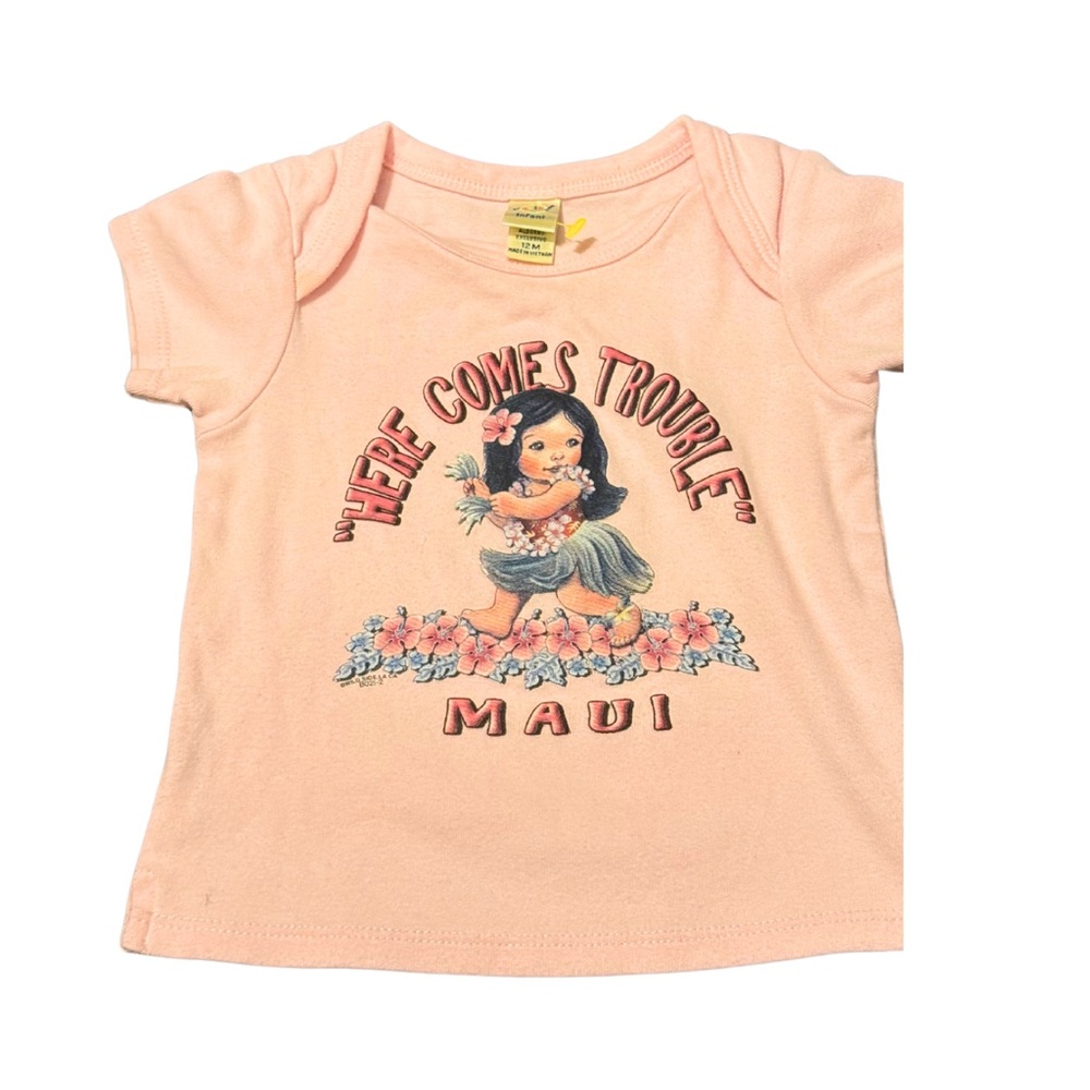 Baby Girl Maui Graphic T-Shirt Y2K 12 month